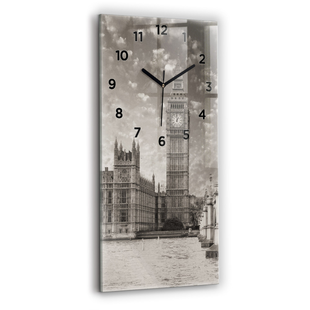 Függőleges üvegóra 30x60 London Anglia Big Ben