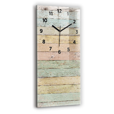 Négyszögletes üvegóra 30x60 Színes táblák