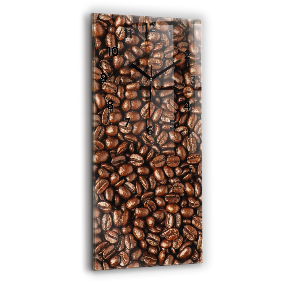 Négyszögletes fali üvegóra 30x60 Kávébab