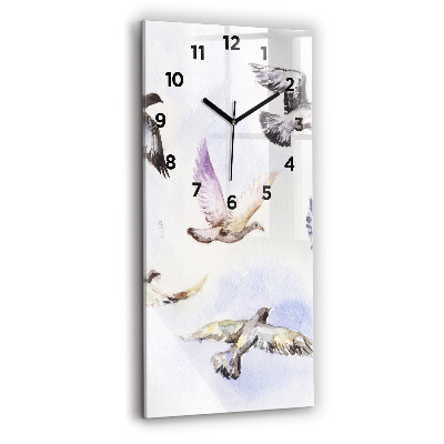 Négyszögletes üvegóra 30x60 Repülő madarak
