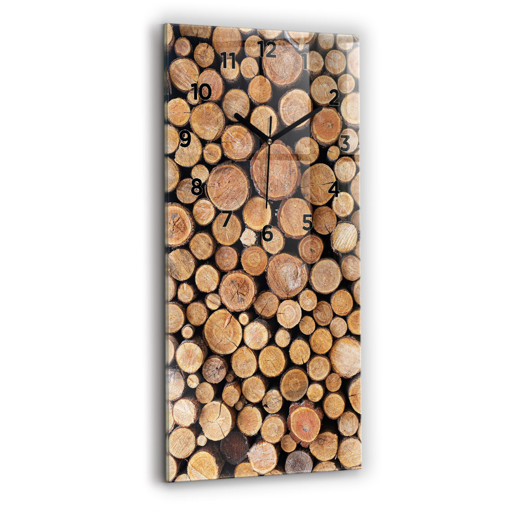 Négyszögletes üvegóra 30x60 Fa gyűrűk