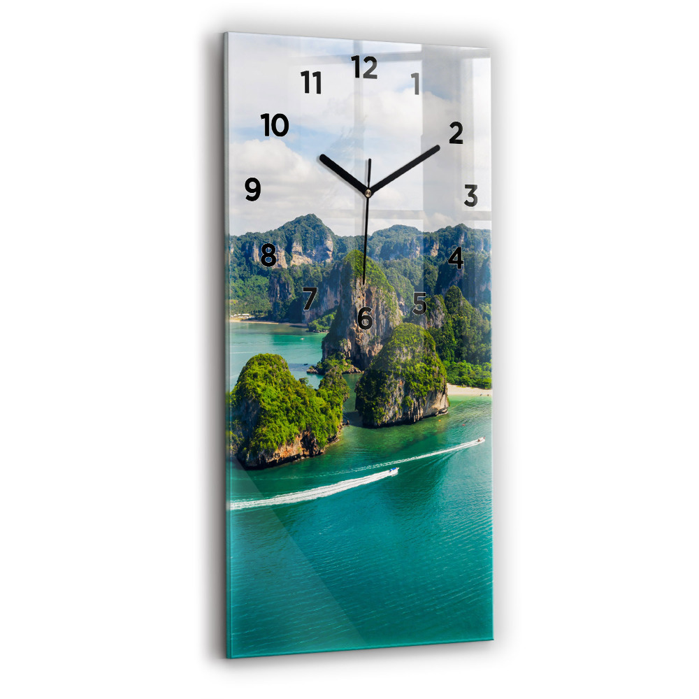 Négyszögletes üvegóra 30x60 Sziget Thaiföldön