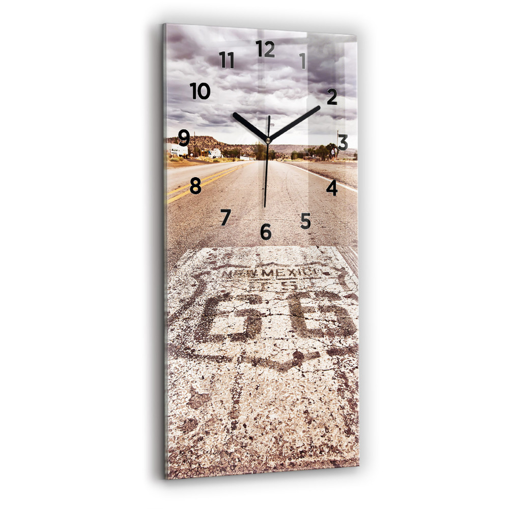 Négyszögletes üvegóra 30x60 Route 66 USA