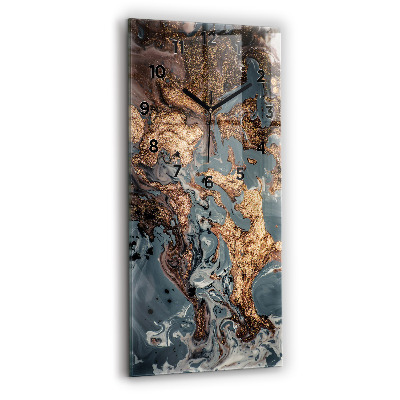 Téglalap alakú üvegóra 30x60 Márvány arany absztrakció