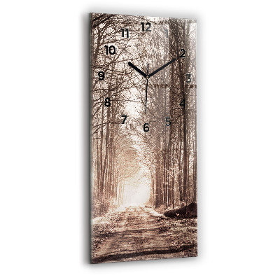 Függőleges üvegóra 30x60 Erdei ösvény szépia