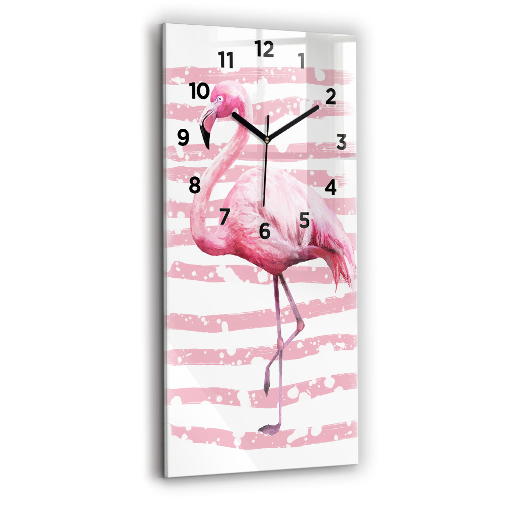 Téglalap alakú üvegóra 30x60 Flamingo grafika