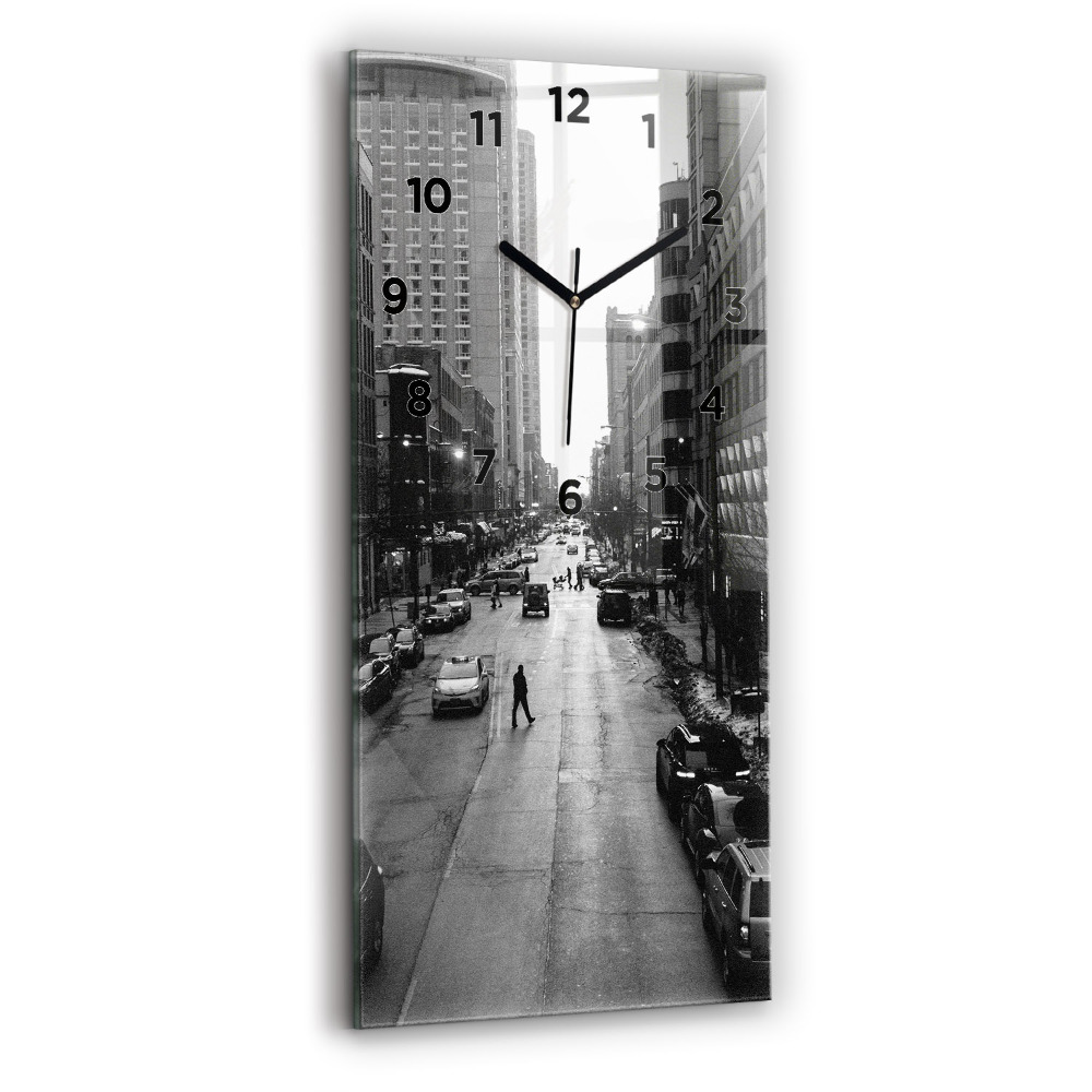 Négyszögletes üvegóra 30x60 Chicago város utcáin