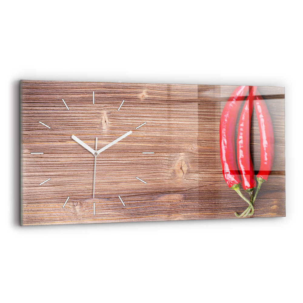 Vízszintes üvegóra 60x30 Paprika