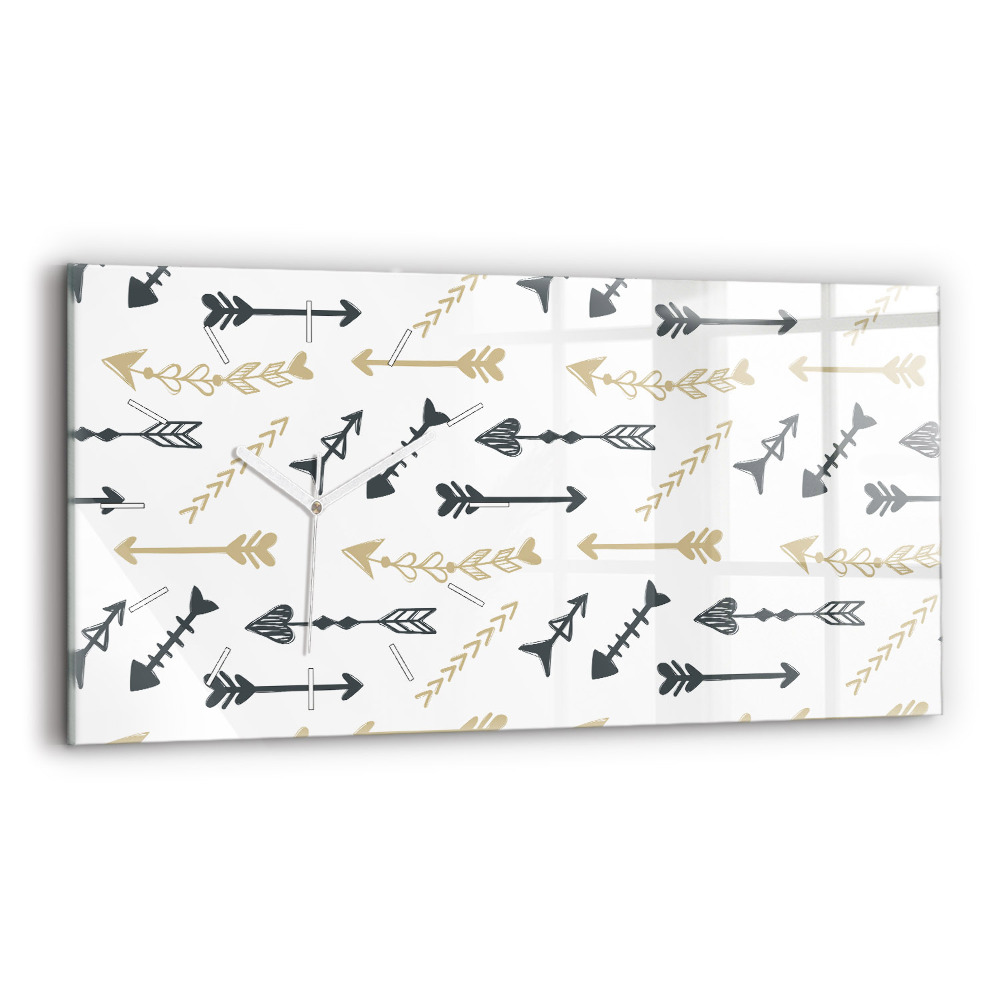 Vízszintes üvegóra 60x30 Geometrikus csípő minta