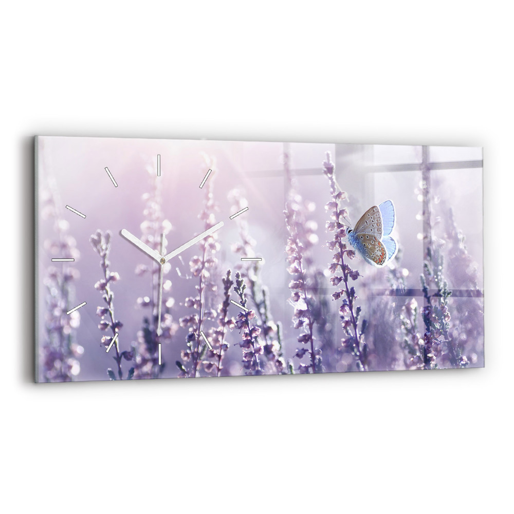 Négyszögletes üvegóra vízszintesen 60x30 Absztrakció