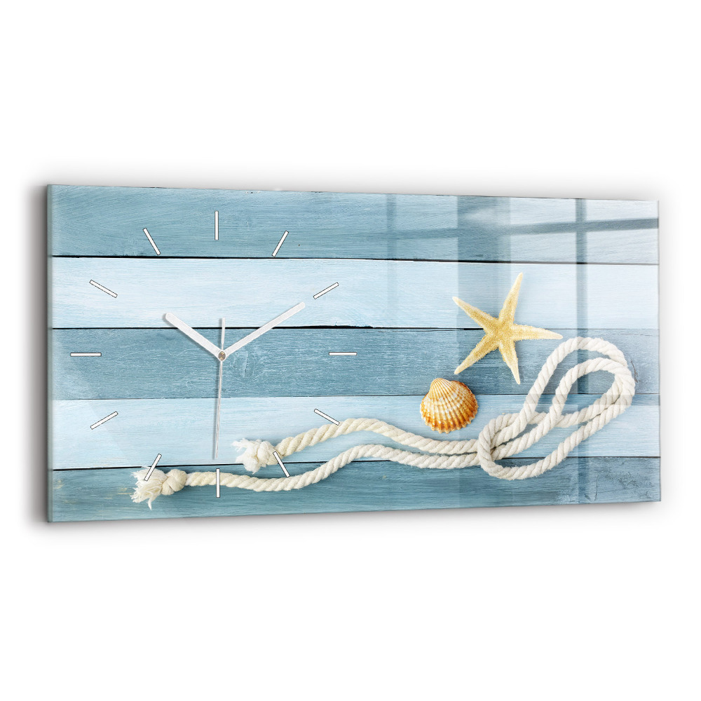 Vízszintes üvegóra 60x30 Csíkos deszkák és csokornyakkendő