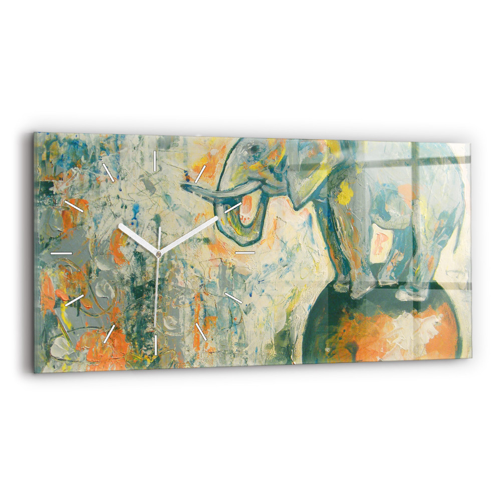 Üvegóra vízszintesen 60x30 Festett elefánttartás