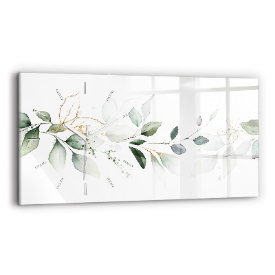 Négyszögletes üvegóra vízszintesen 60x30 Absztrakciót hagy