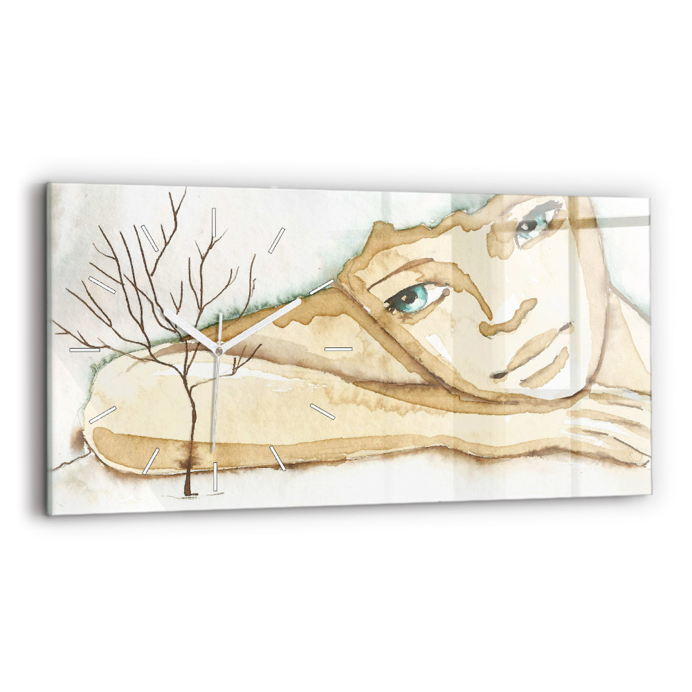 Üvegóra vízszintesen 60x30 Egy nő portréja