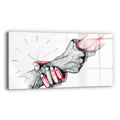 Üvegóra vízszintesen 60x30 Kézenfogva