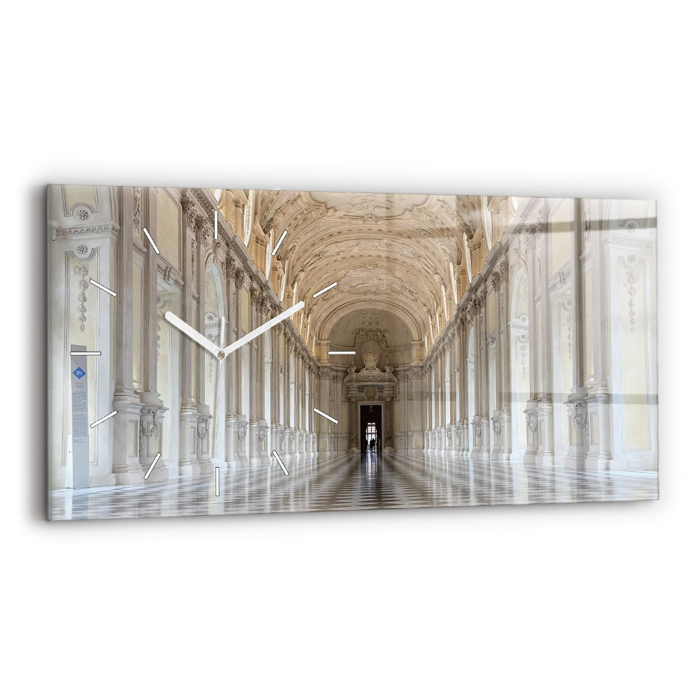 Négyszögletes üvegóra vízszintesen 60x30 La Veneria Reale Múzeum