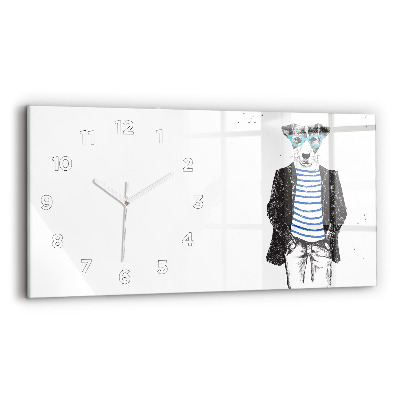 Üvegóra vízszintesen 60x30 Kutya emberi testben