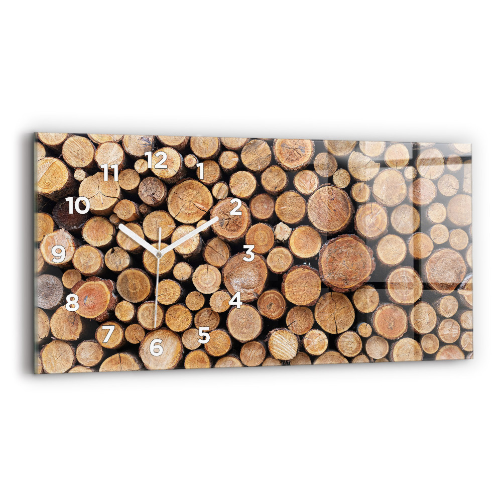 Vízszintes üvegóra 60x30 Fák gyűrűi