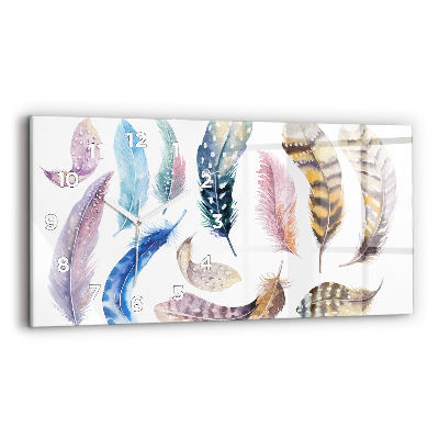 Vízszintes üvegóra 60x30 Retro Art illusztráció