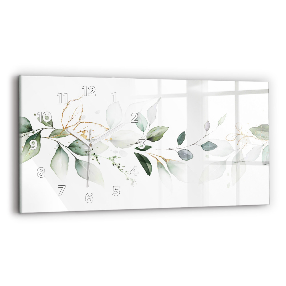 Üvegóra vízszintesen 60x30 Absztrakt levelek