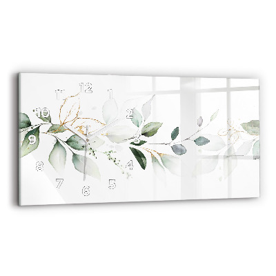 Üvegóra vízszintesen 60x30 Absztrakt levelek