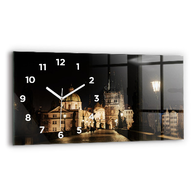 Üvegóra vízszintesen 60x30 Károly híd Prágában