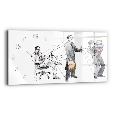 Üvegóra vízszintesen 60x30 Marionett emberek