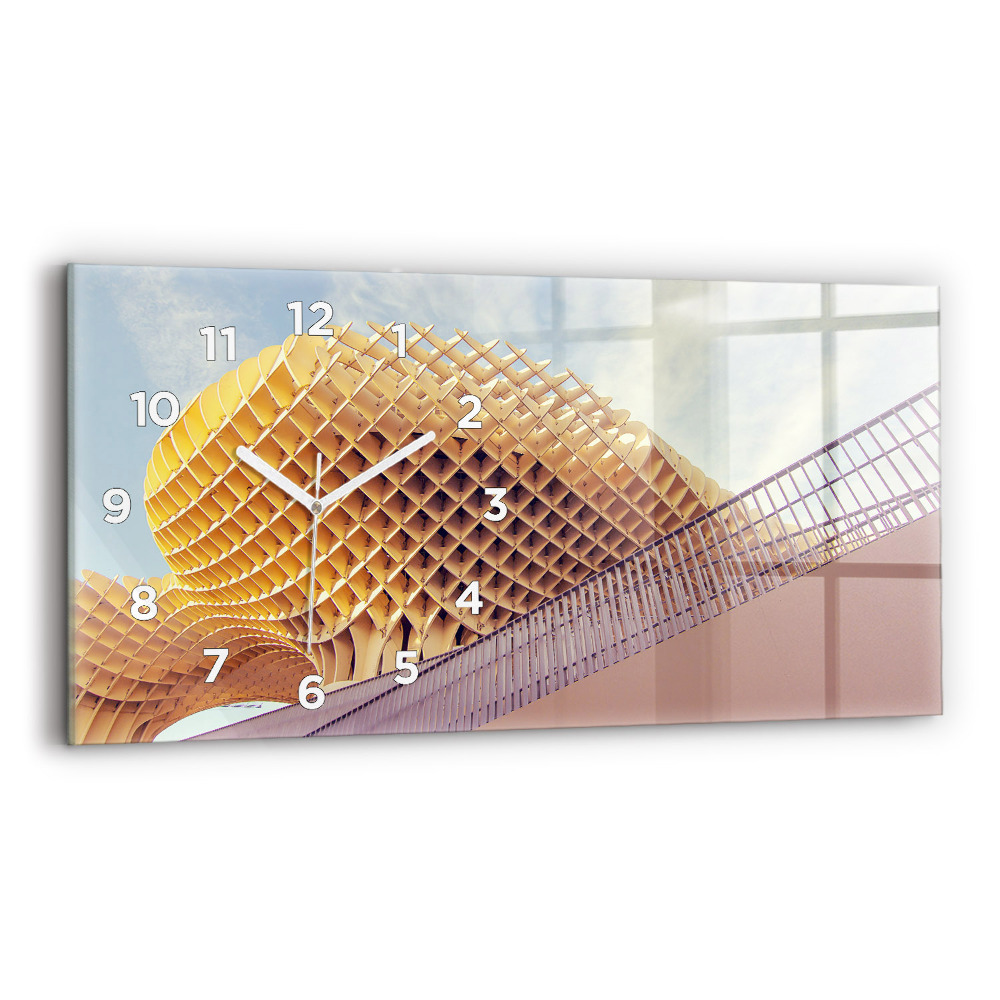 Négyszögletes üvegóra vízszintesen 60x30 Kilátópont Sevillában