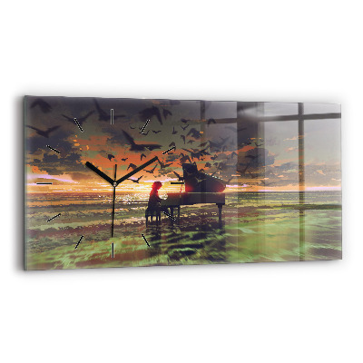 Üvegóra vízszintesen 60x30 Koncert a tengerparton