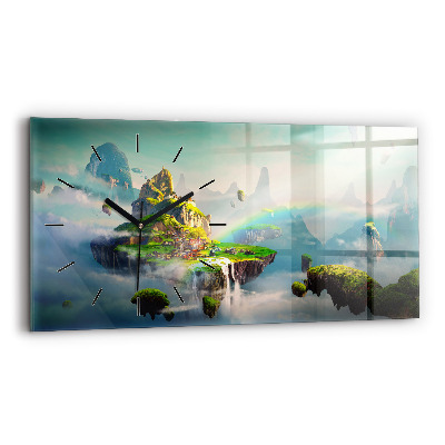 Üvegóra vízszintesen 60x30 Kínai fantázia jelenetek