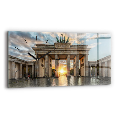 Vízszintes üvegóra 60x30 Brandenburgi kapu Berlinben