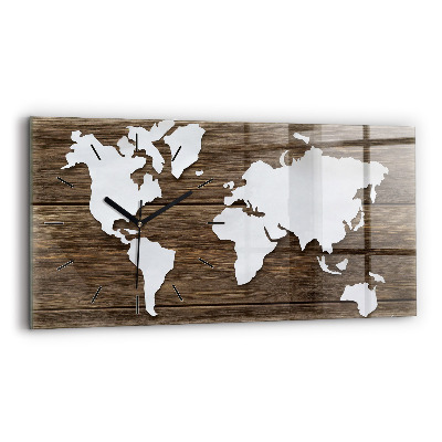 Üvegóra vízszintesen 60x30 Világtérkép táblákon