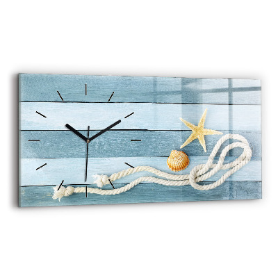 Üvegóra vízszintesen 60x30 Deszka csíkok és kagyló