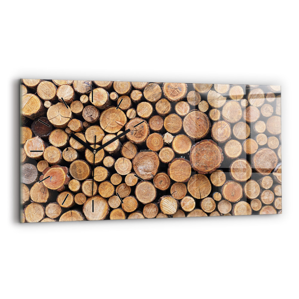 Vízszintes üvegóra 60x30 Fák gyűrűi