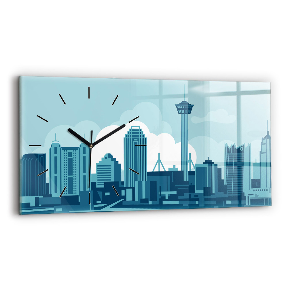 Négyszögletes üvegóra vízszintesen 60x30 Építészet az USA-ban