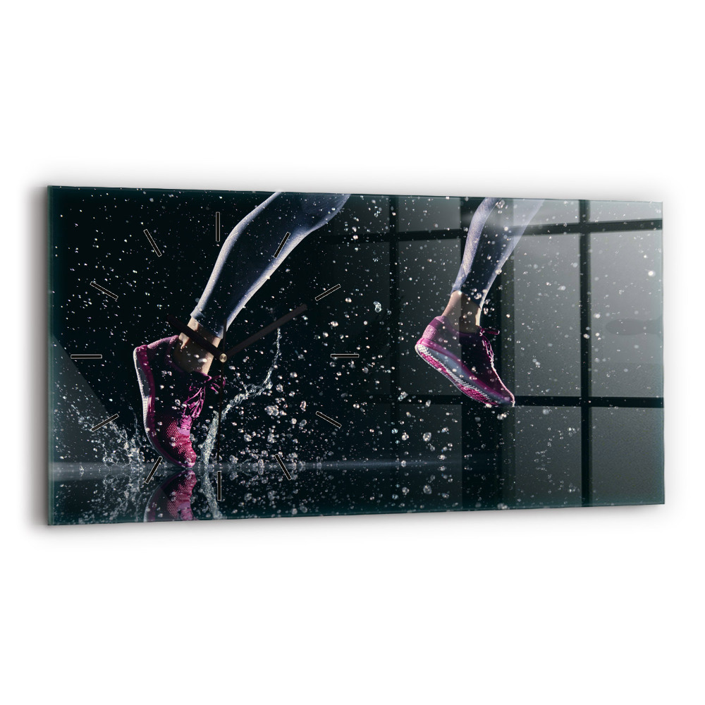 Vízszintes üvegóra 60x30 Egészséges életmód és futás