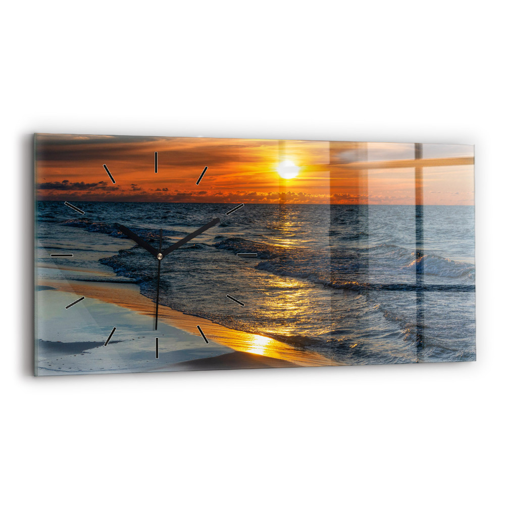 Négyszögletes üvegóra vízszintesen 60x30 Władysławowo Balti-tenger