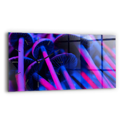 Négyszögletes üvegóra vízszintesen 60x30 Varázsgomba színekben