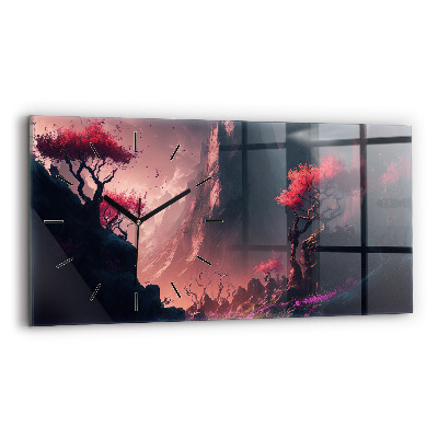 Üvegóra vízszintesen 60x30 Varázslatos erdő és hegyvonulat