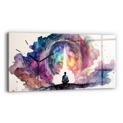 Négyszögletes üvegóra vízszintesen 60x30 Életmód meditáció