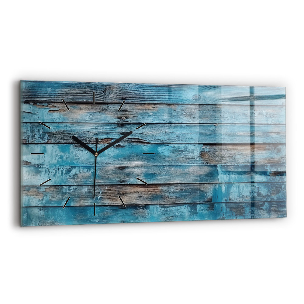 Vízszintes üvegóra 60x30 Kék táblák