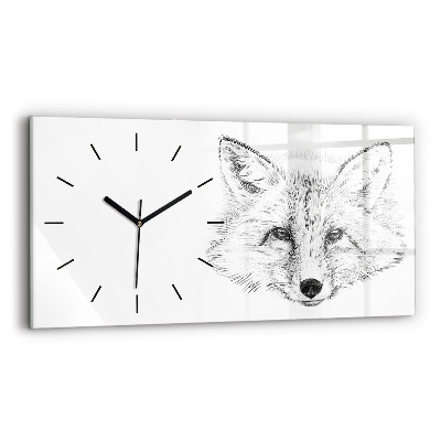 Üvegóra vízszintesen 60x30 Vektor róka fej