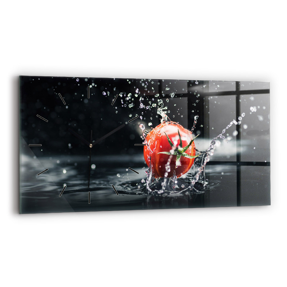 Négyszögletes üvegóra vízszintesen 60x30 Paradicsom