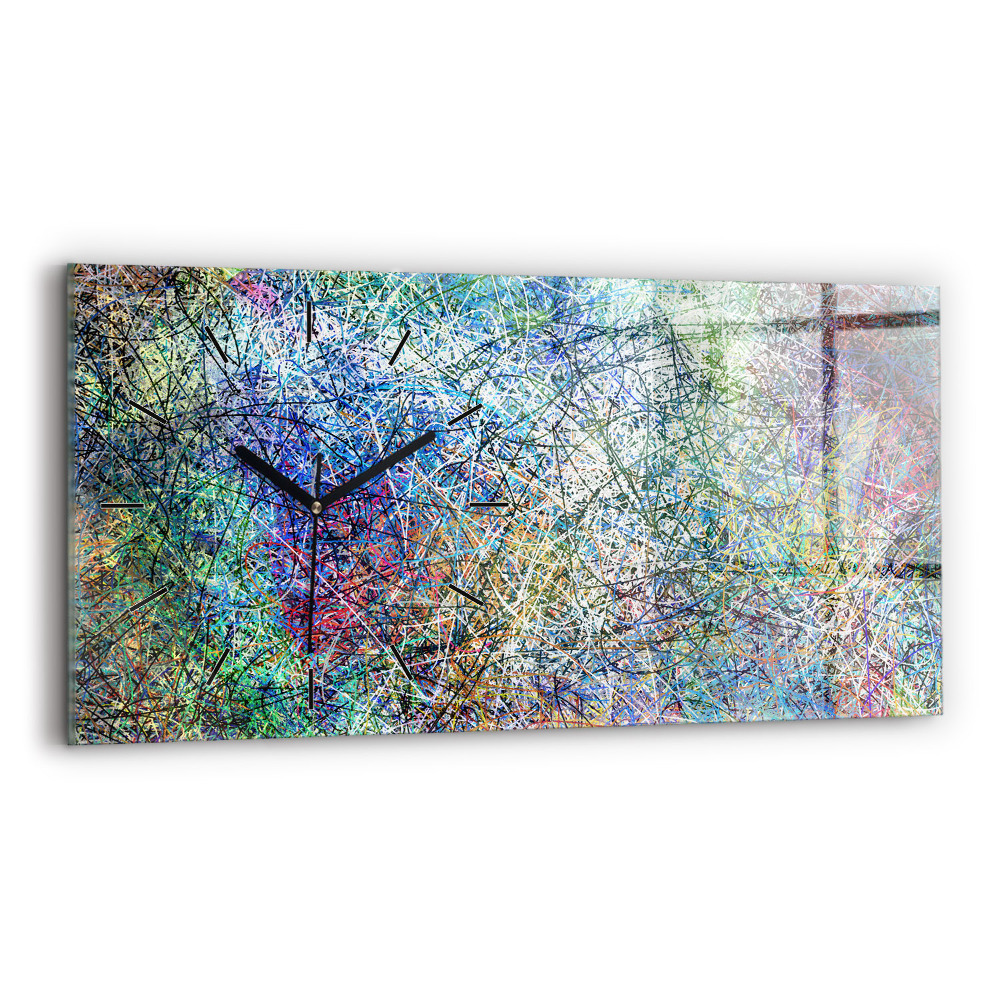 Négyszögletes üvegóra vízszintesen 60x30 Absztrakt - Érzelmek