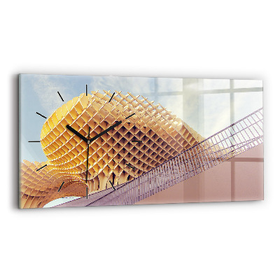 Négyszögletes üvegóra vízszintesen 60x30 Kilátópont Sevillában