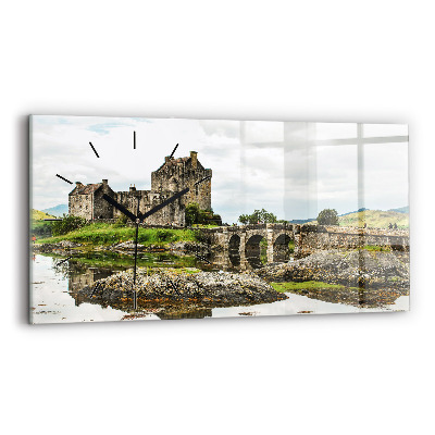 Vízszintes üvegóra 60x30 Eilean Donan kastély Skóciában