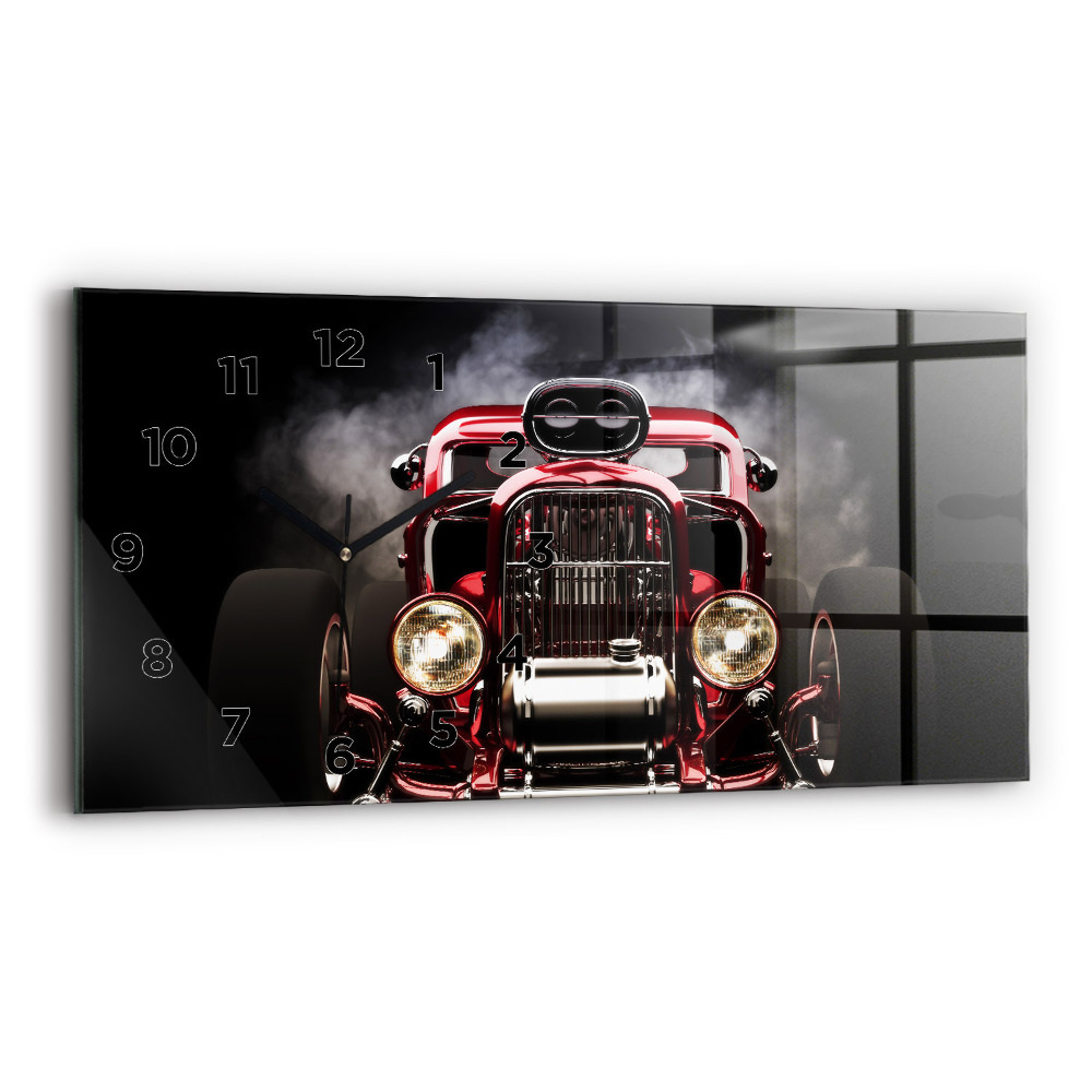 Üvegóra vízszintesen 60x30 Régi szüreti autó