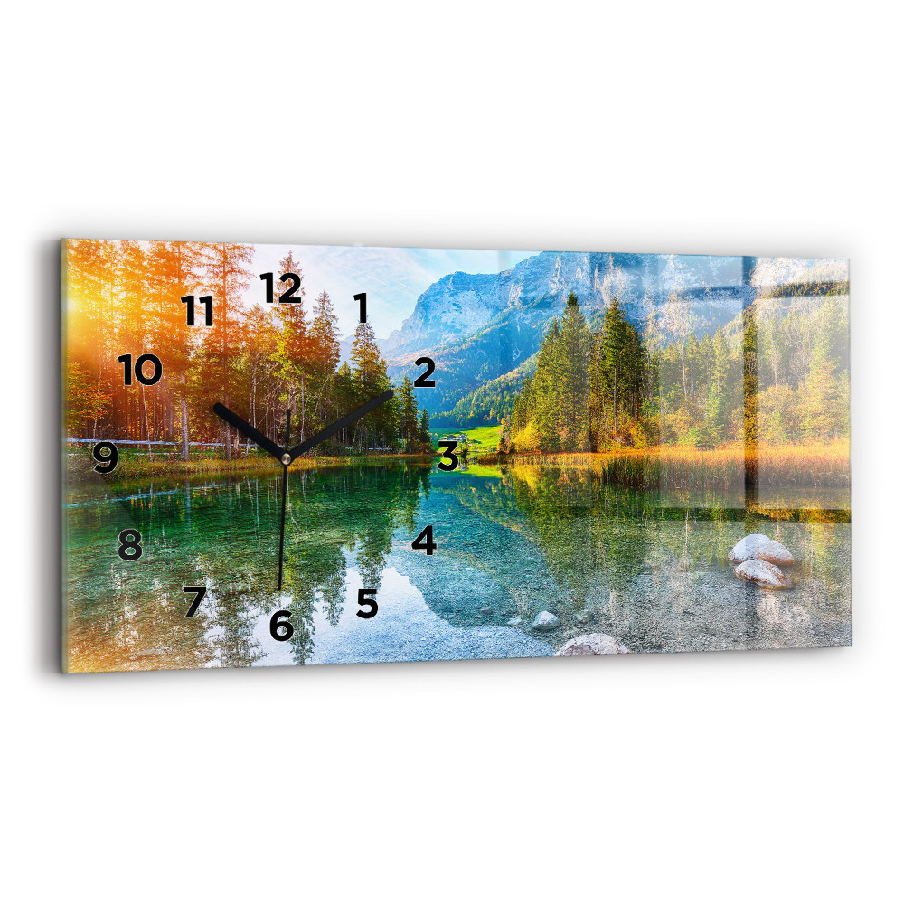 Üvegóra vízszintesen 60x30 Folyó hegyek Tájkép