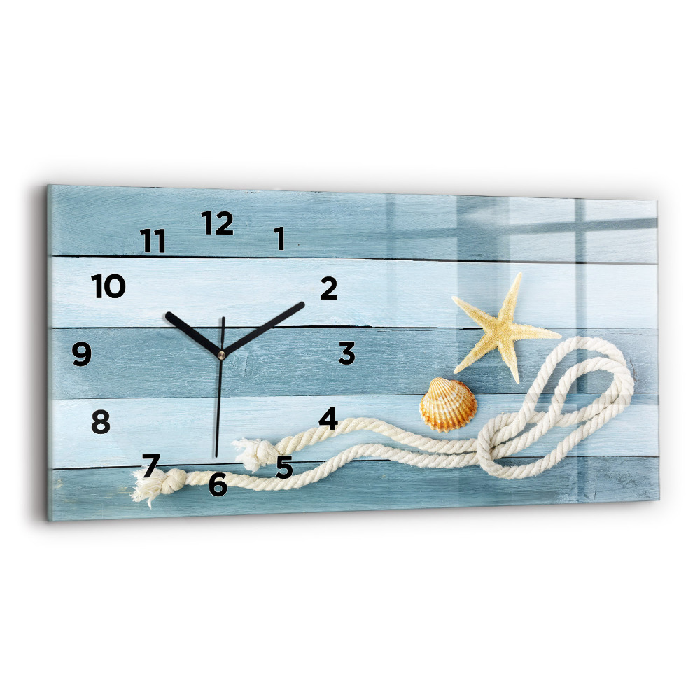 Üvegóra vízszintesen 60x30 Deszka csíkok és kagyló