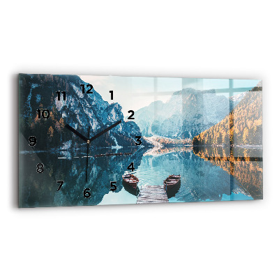 Üvegóra vízszintesen 60x30 Csónakok egy tavon